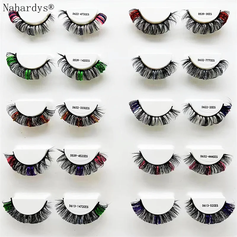 

Nahardys 1 пара, накладные ресницы из искусственной норки, 15 мм