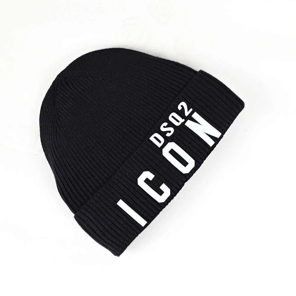 

DSQ2 Brand Beanie Printed Skiing Knitted Hats DSQ2 ICON Letter Women Men Winter Cap Warm Baggy Beanies Knit Skullies Bonnet Caps