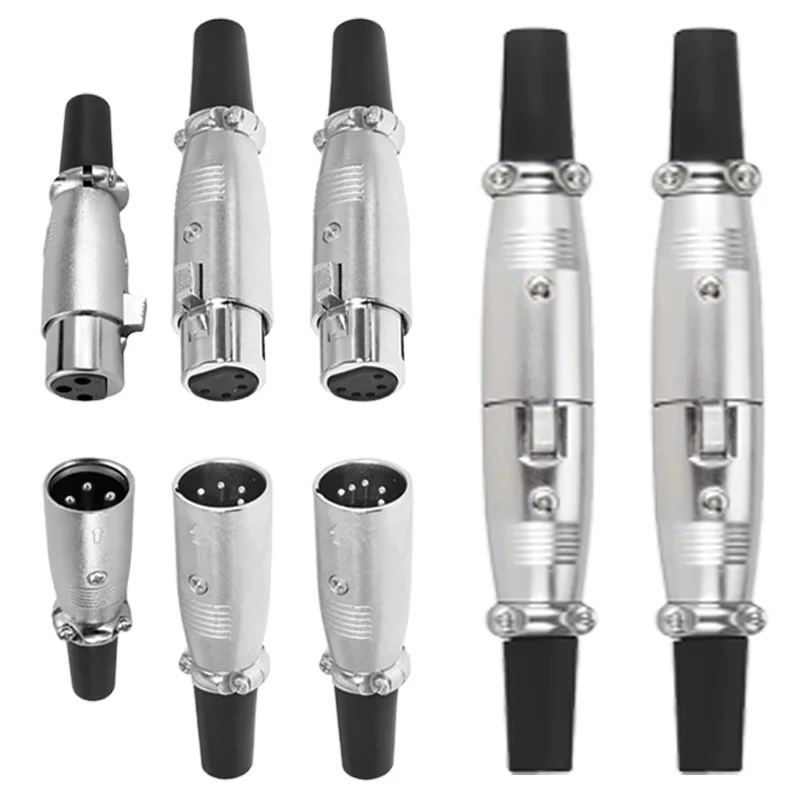 5/20 ชิ้นญี่ปุ่น XLR Connector 3Pin 4Pin 5Pin เสียงสไตล์ญี่ปุ่น Cannon ปลั๊กไมโครโฟนไมโครโฟนสายเชื่อมต่อสายไฟ 1