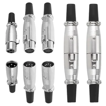 5/20 ชิ้นญี่ปุ่น XLR Connector 3Pin 4Pin 5Pin เสียงสไตล์ญี่ปุ่น Cannon ปลั๊กไมโครโฟนไมโครโฟนสายเชื่อมต่อสายไฟ 1