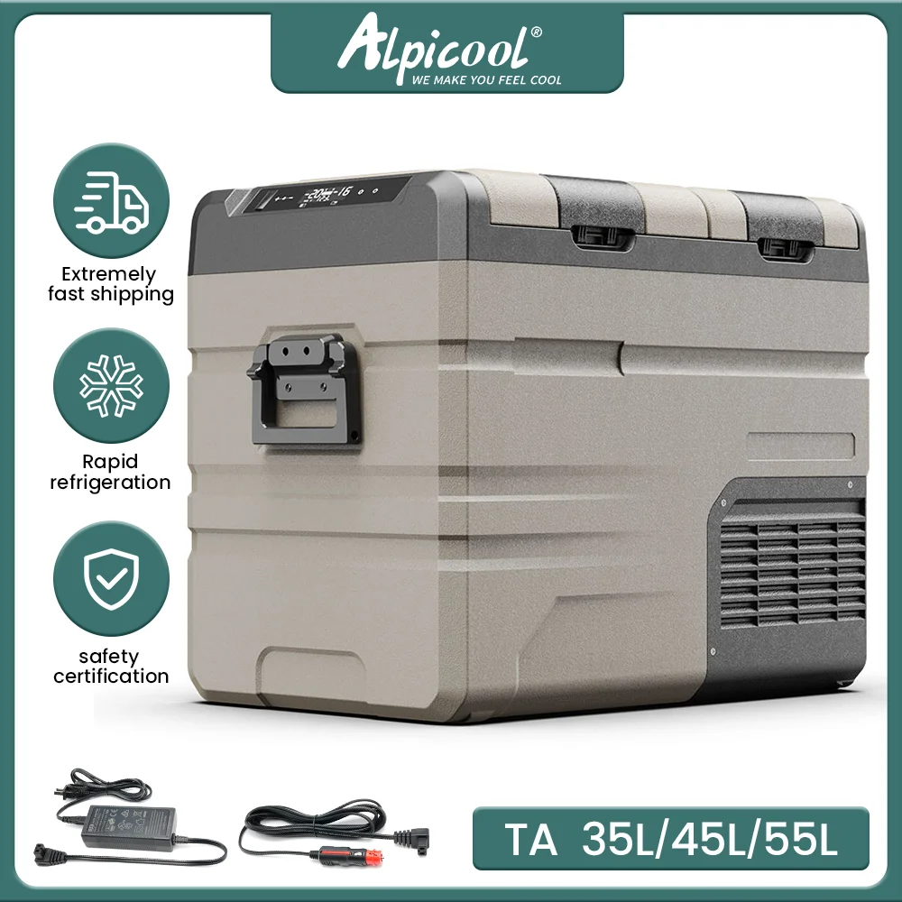 Alpicool Refrigerator TA35 / TA45 / TA55 TAW45 TAW55 Mobile Large Capacity Refrigerator Speed Cooling Smart Vehicle and Home