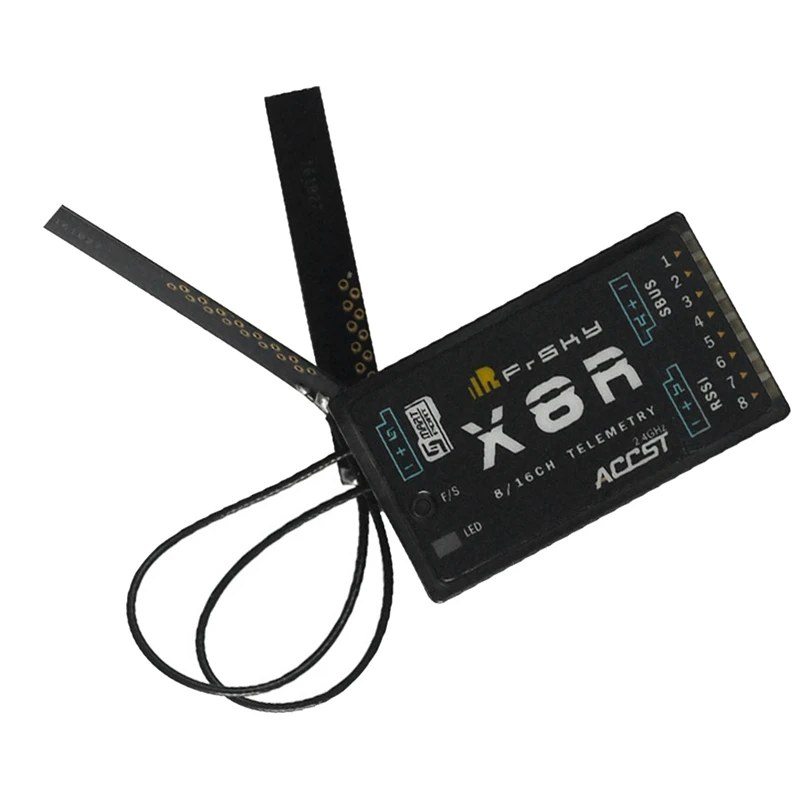 

Frsky X8R 8/16Ch S.BUS ACCST Telemetry Receiver With Smart Port For X9D XJT For RC Quadcopter Multicopter Spare Parts