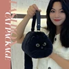 One Shoulder Bag Female Design Small Man Messenger Bag Versatile Hand Made Autumn and Winter Plush Cute Cat Bag 2