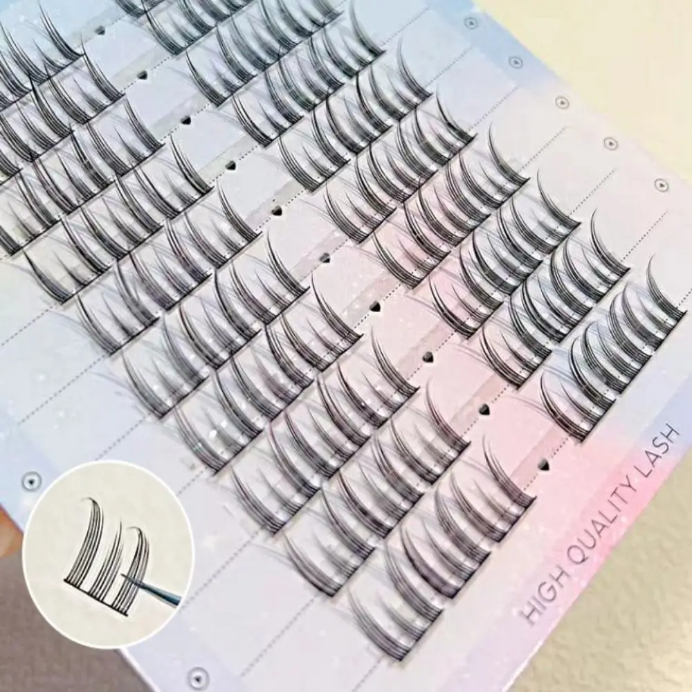 

10 Rows Cluster Eyelashes Individual Eyelash Little Devil Grafting False Eyelashes Extensions Natural Long Thick Lashes Makeup