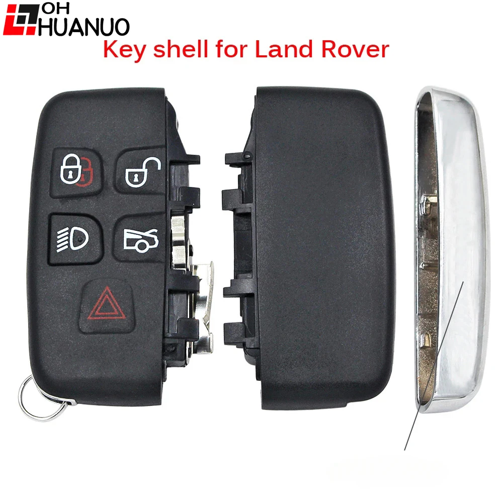 Replacement Key Shell Smart Key case Fob 5 Button For Land Rover Range Rover Evoque sport LR4 key case car remote key car key car key shell key shell