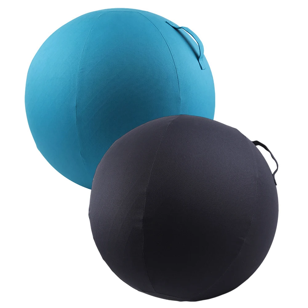 Yoga Ball Cover 65cm Solid Color Cotton Foldable Tear-resistant Exercise Ball Protective Cover Yoga balls protect Accessories