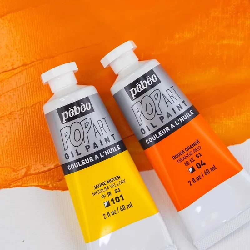 pebeo Pop Oil Painting POPart60ml Oil Paint 42 Color Paint Student Entry Level