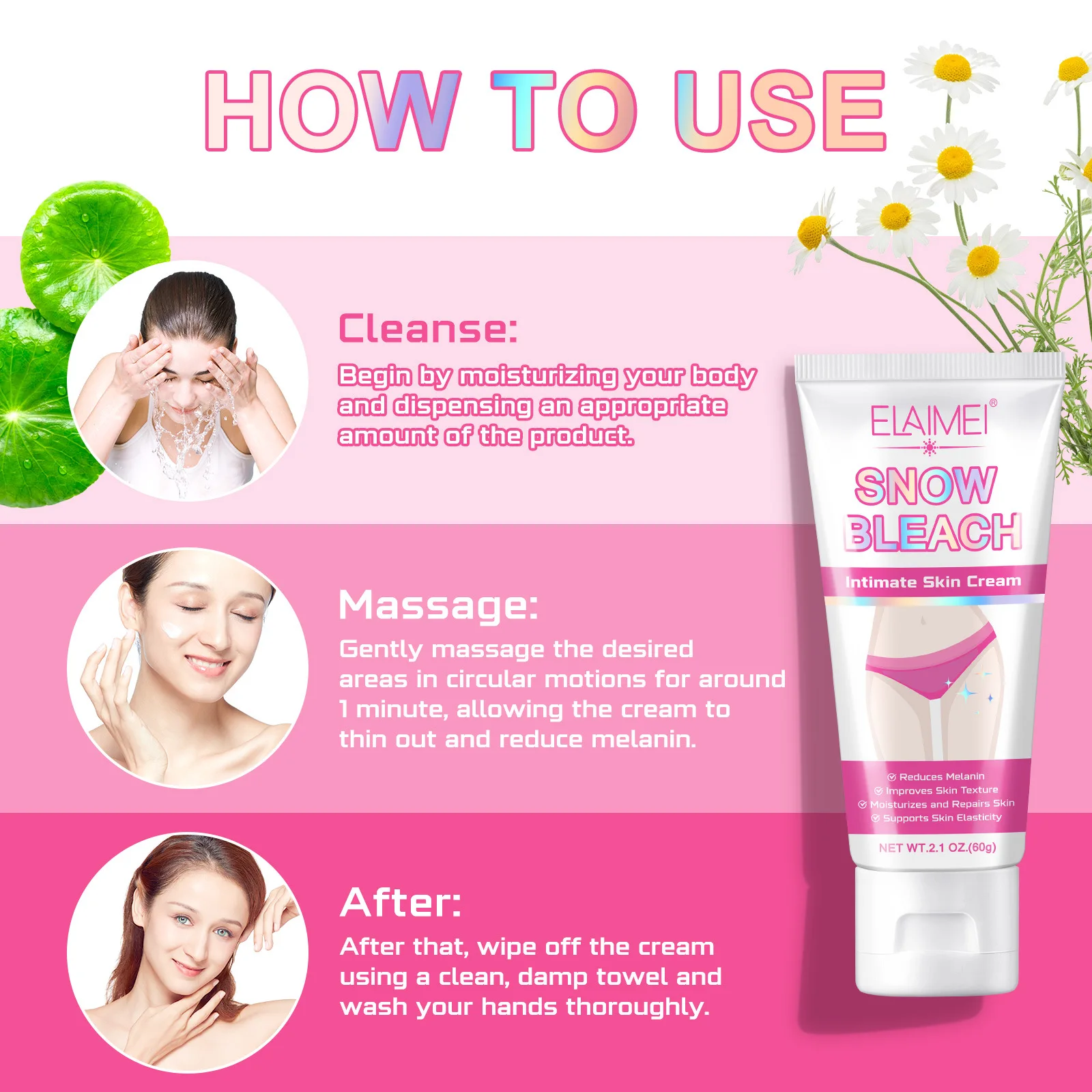 Beauty Body Brightening Cream Intimate Areas Face Chest Knees Elbows Hands Underarms Moisturizing Body Creams 4
