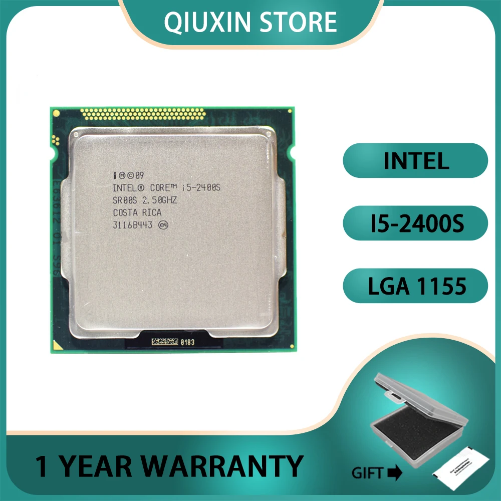 Processore Cpu 2.5Ghz Quad-Core 6M 65W Intel Core I5-2400S I5 2400S Lga 1155