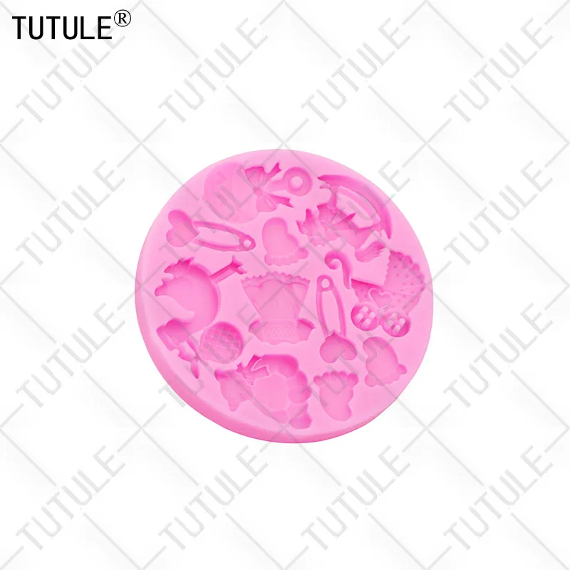 3D Schaukelpferd Fuß Bär Luftballons Bekleidung Sicherheitsnadel Schokolade Kuchen Silikonform DIY Tropfenkleber Zubehör Epoxidharzform – Detail 7