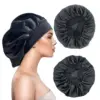 Bonnet Satin Cheveux Nuit Satin Night Hair Cap Women's Solid Sleeping Hat Sleep Care Nightcap For Women Unisex Cap Cheveux Nuit 1