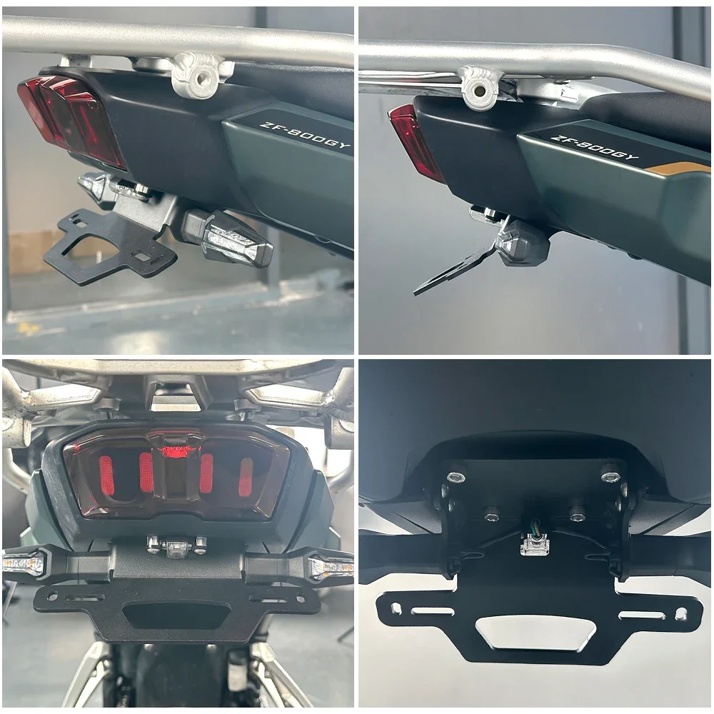 Tail Tidy License Plate Holder 800 X Pro Rally Super Adventure Fender Eliminator Bracket for KOVE 800X