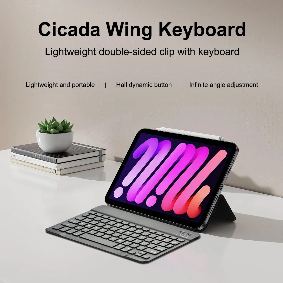 Wireless Keyboard Bluetooth-compatible Keyboard Android IOS Windows 78-Key Slim Portable PC Tablet Phone Laptop