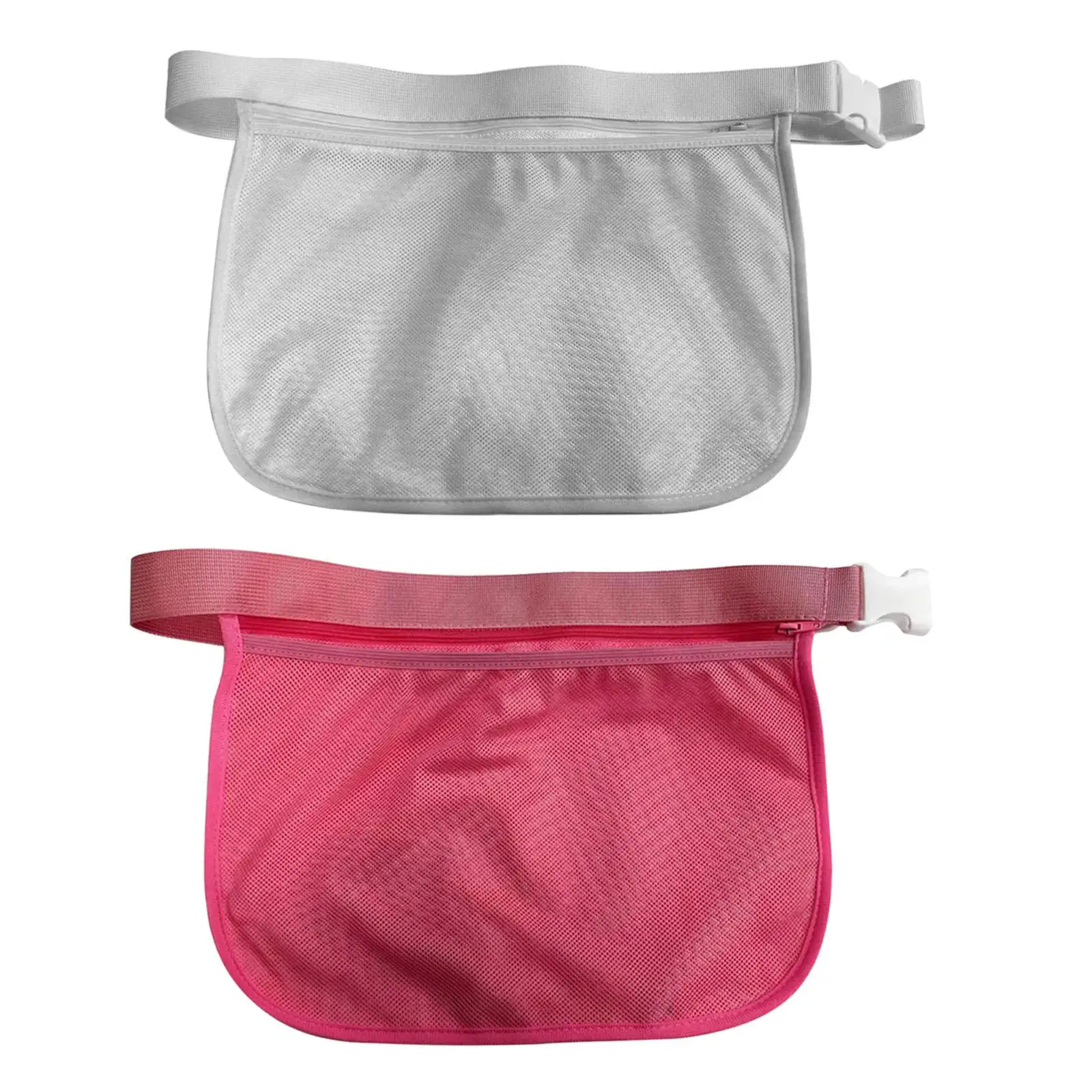 Tennis Ball Holder Waist Hip Bag Golf Balls Fanny Pack Mesh Storage Bag Carrier for Golf Badminton Fitness Exercise Women Men