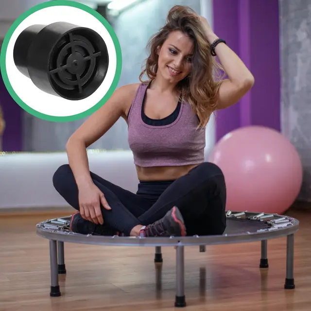10Pcs Trampoline Leg Cap,Mute Rubber Foot Pad Accessories for Jumping Bed | Non-slip Mini Trampoline Part Base Pipe Legs Fitting 3
