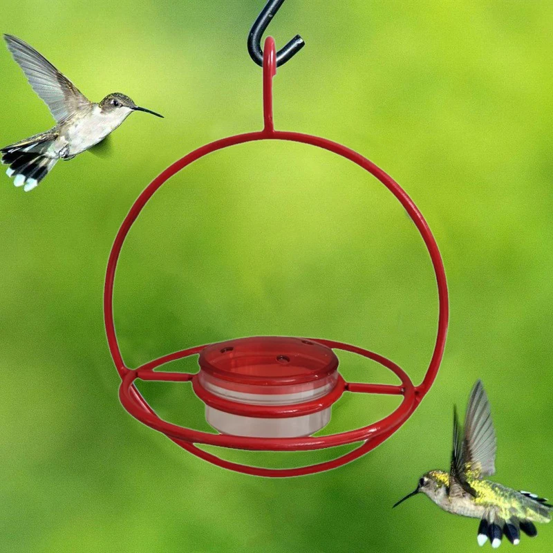 Household Hanging Hummingbird Feeder Large Capacity Metal Hanging Hummingbird Feeder Suitable for Patio and Deck