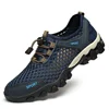 Men's Summer Breathable Soft Bottom Hollow out Mesh Casual Shoes Anti-Slip Sport Beijing Cloth Shoes Comfortable Slip-On Sneaker
