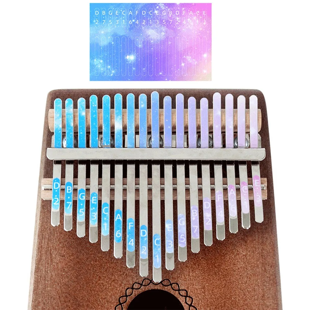 

Note Sticker Kalimba Sticker Accessories Learner Parts Thumb Piano 17Keys Finger Instrument For Beginners Gift