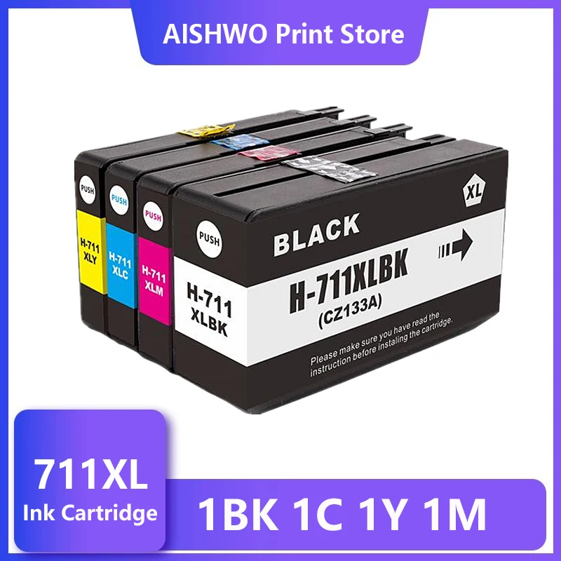 

Compatible For HP 711XL 711 HP711 Replacement Ink Cartridge For HP DesignJet T120 T520 Printer