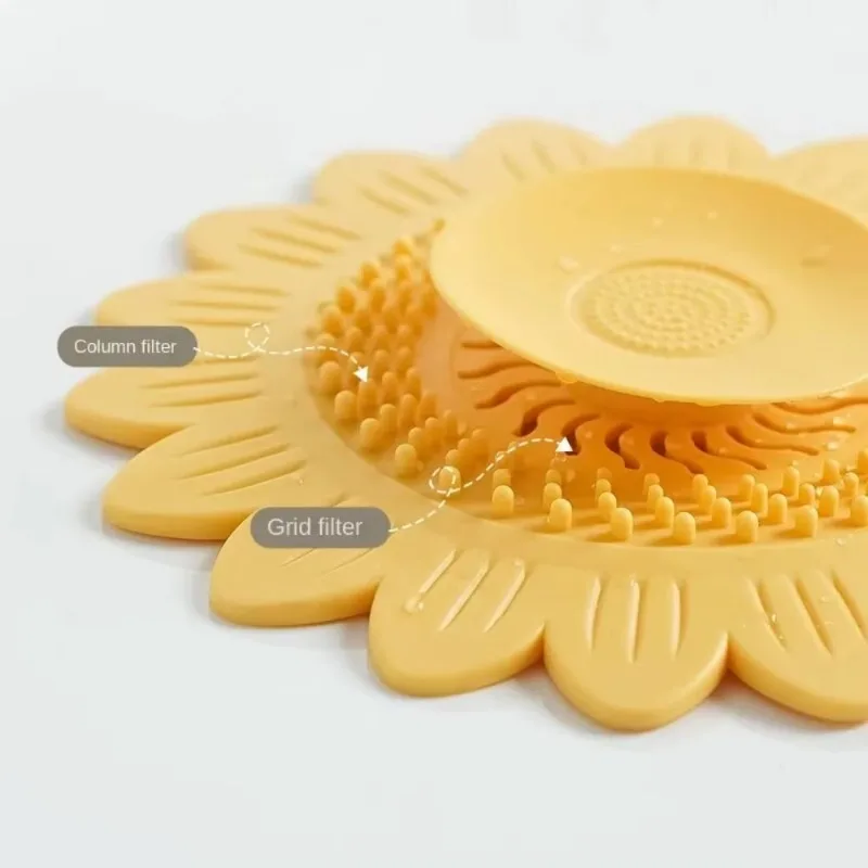 Sink Strainer Plug Stopper Kitchen Sewer Silicone Bathroom Floor Bathtub WaterFilter Shower Drain Hair Catcher Sink Strainer Kic 4