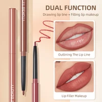 QIBEST 12 Colors Lipliner Pencil Sets Waterproof Sexy Red Matte Contour Tint Lipstick Lasting Non-stick Cup Lips Makeup Kits 2