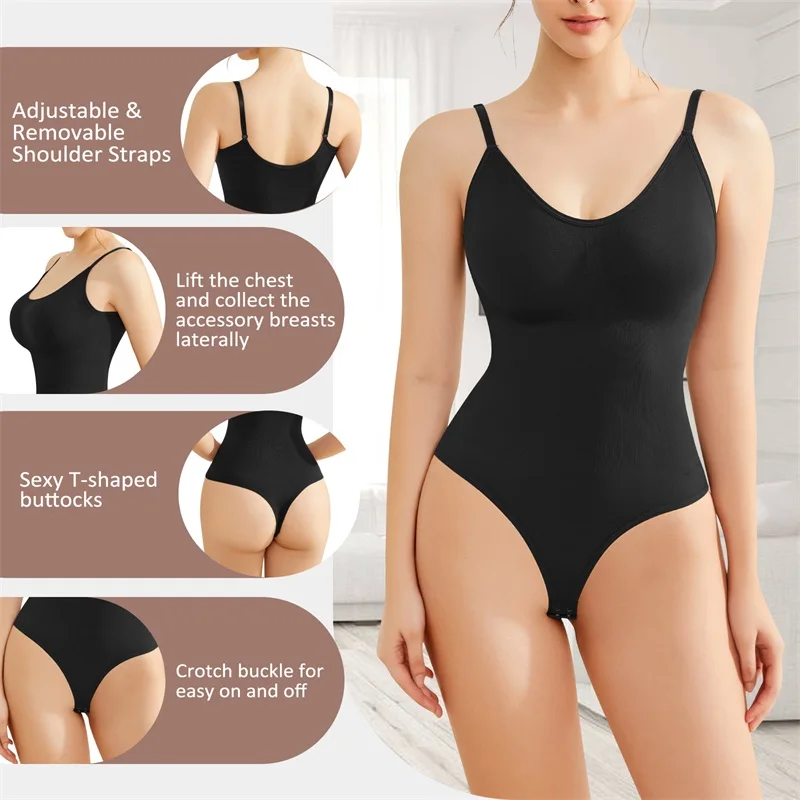 MiiOW Bodysuit Shapewear Women Full Body Shaper Tummy Control