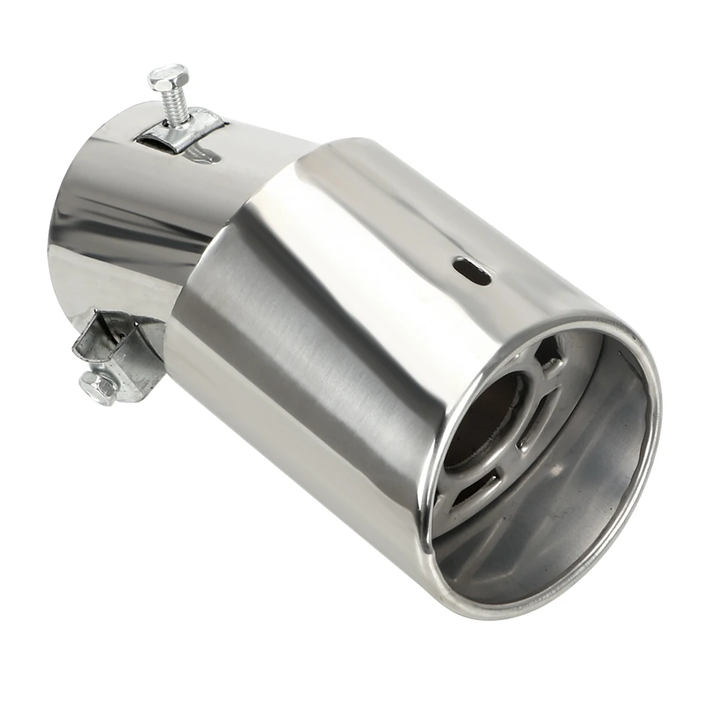 Schwanz Schalldämpfer Runde Auto Auspuff Endrohr Auto Zubehör 1PCS Auto Auspuff Edelstahl Universal