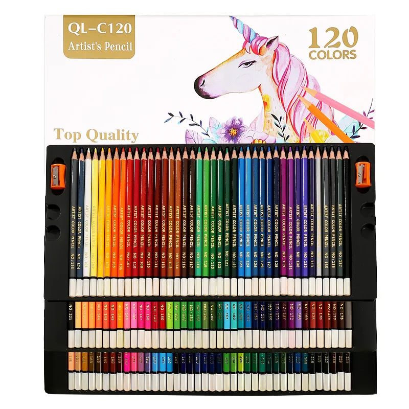 pro pastel chalk colored pencils set of 50 colors color charcoal pencils for drawing sketching coloring shading art supplies kit 120 Colors Pencil Set Professional Soft Oil Colored Pencils Wood Sketching Pencils Drawing Pencil Set For School Art Supplies