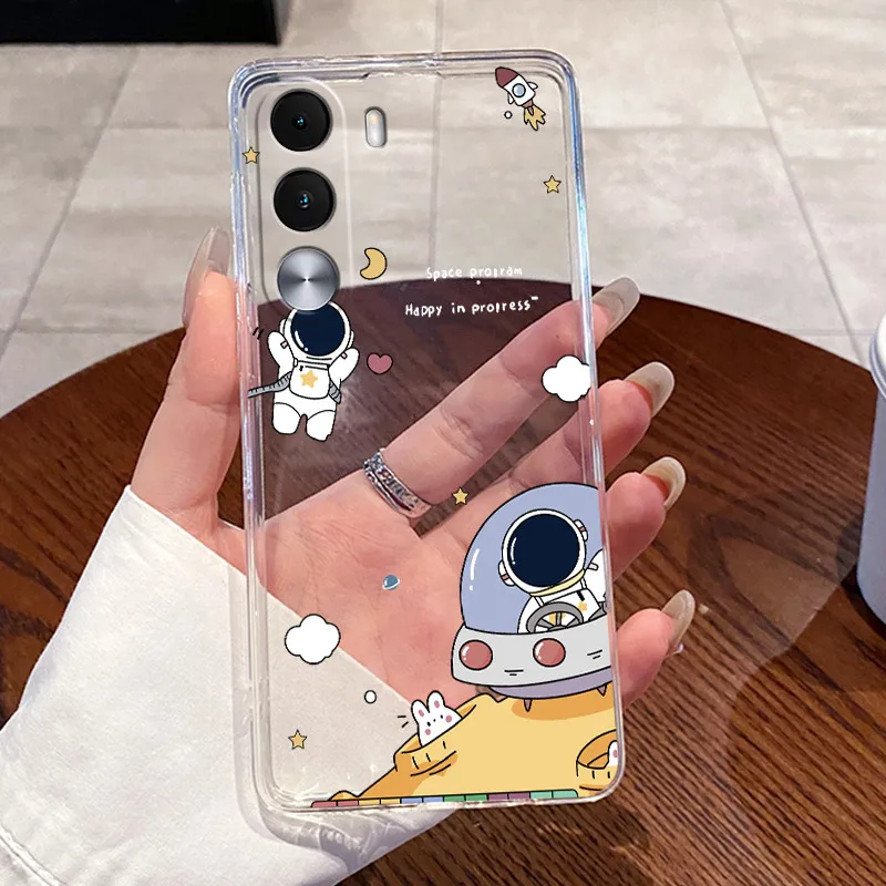 Aesthetic Cute Cat Soft Silicone Transparent Phone Case