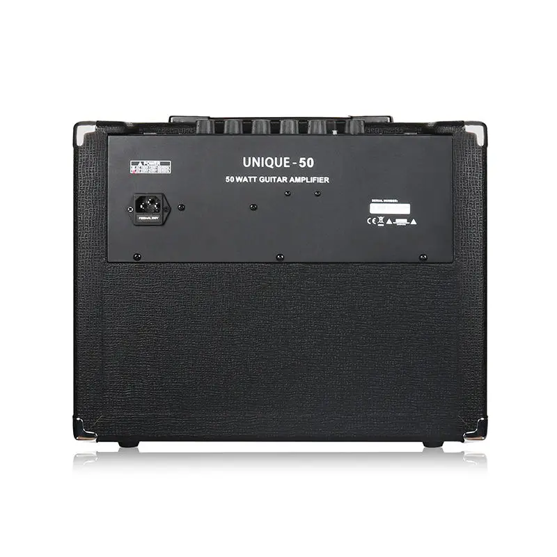 COOLMUSIC UNIQUE-50 Electronic Guitar Amplifier 50 watt amp Music Instrument Speaker Compact Portable Built-in Reverb guitar amplifier