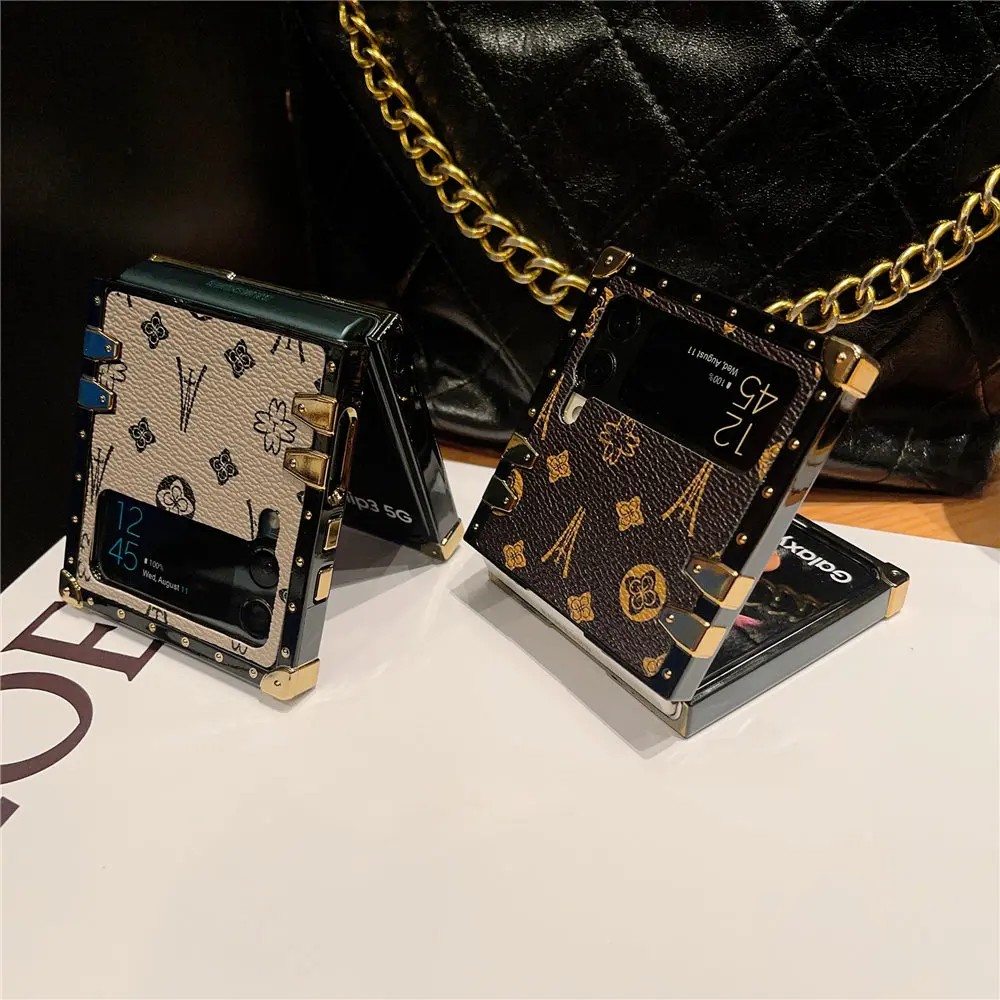 Square & Monogram Lv Design leather AirPods Pro Case