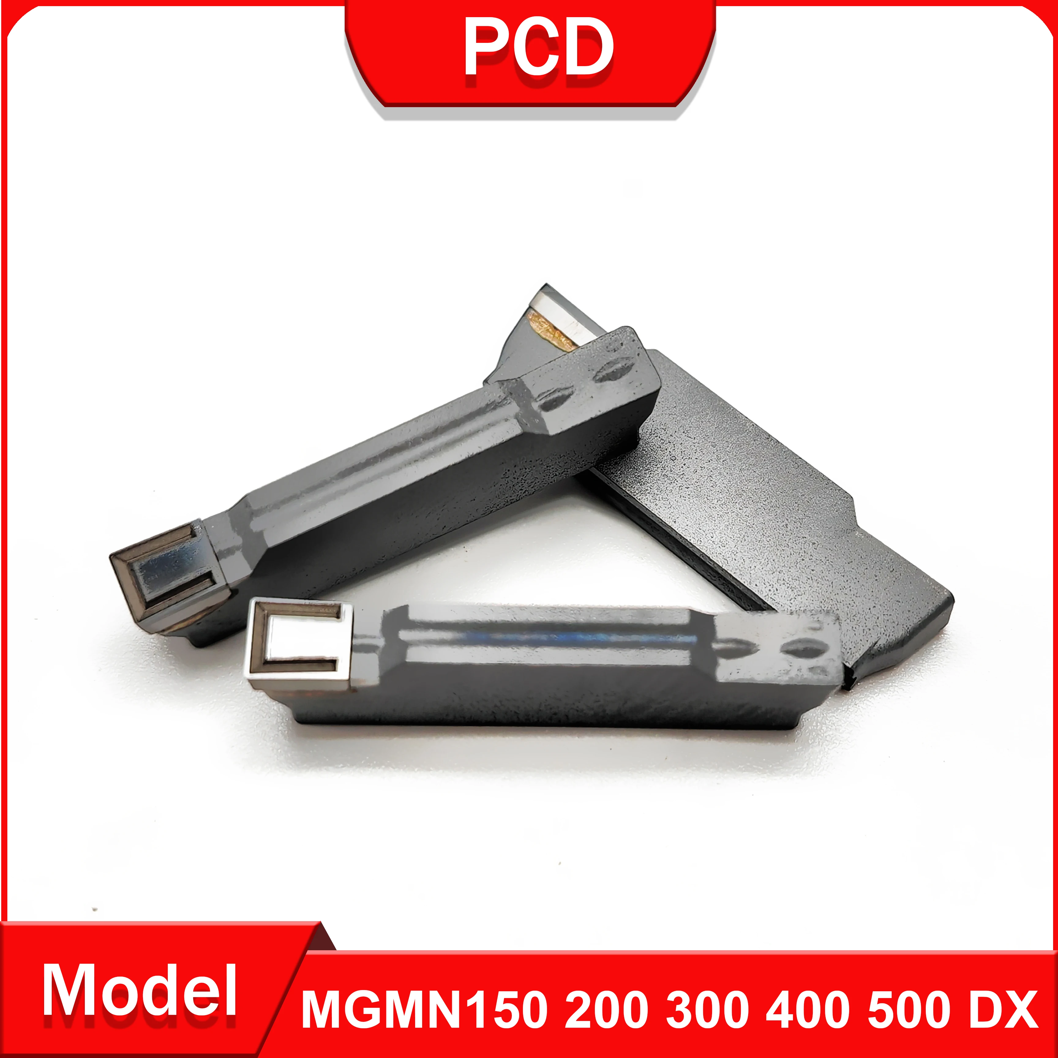 

2PCS CNC machine tool PCD MGMN150 MGMN200 MGMN300 MGMN400 MGMN500 DX chip breaking tool for aluminum and copper MGMN