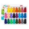 12/24 Colors/Set Non Dirty Hand Washable Drop Shape Crayons Safe Non-Toxic Pen Toddler Gift Early Education Tools for Kids Baby 1
