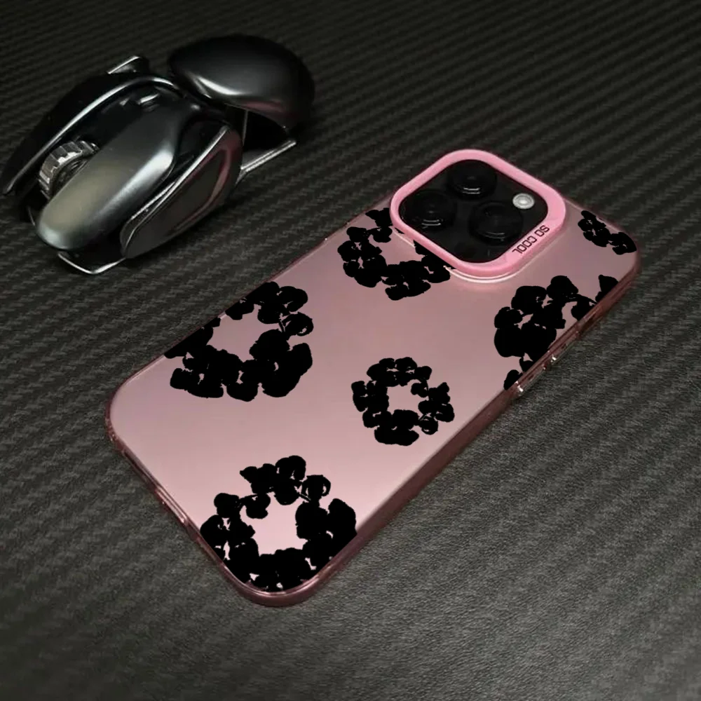 Luxuriöse D-Denim T-Tears Handyhülle für iPhone16,15,14,13,12,11, Mini, Pro, MAX Candy Matte, stoßfeste Rückseite – Detail 11