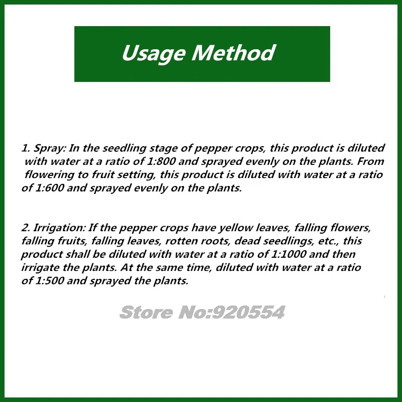 Plant Compound Fertilizer 25g for Peppers Preserve Flowers Colorful Swollen Fruit Middle Element Water-soluble