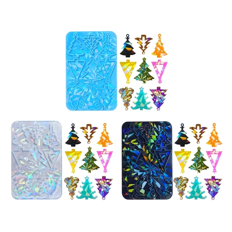 

Holiday Decorations Tree Mold for DIY Earring Keychain Pendant