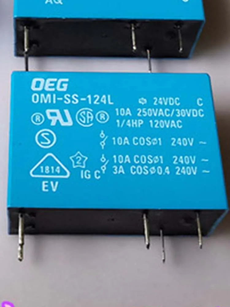 

5 PCS 24V Relay OMI-SS-124L 24VDC 10A 5Pins