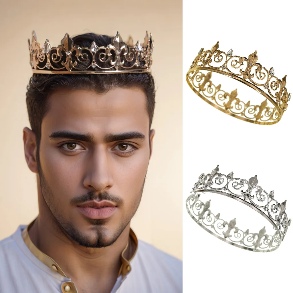 Crown Tiaras Party Hat Costume Accessory for Parties And Reenactments jewelry set hair accessory hair headdress bridal headwear