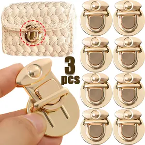 1-2-5sets New Top Quality Metal Purse Hardware Complete Set of Bamboo  Handle Bag Accessories Wallet Turn Closure For Handbags - AliExpress