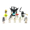 MOC Halloween Skeleton Army Mini Doll Building Blocks DIY Assembled Building Blocks Character Doll Skeleton Horse Ornaments Toy 3
