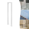 White U-shaped Handrail, Floor Standing Stair Rail for Safety, Supports Up to 66lbs, Easy to Install 1