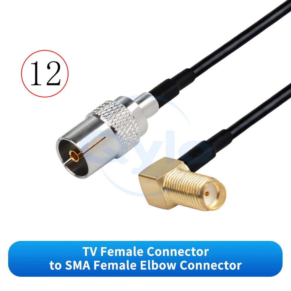 (1 Stück) TV zu SMA Stecker/Buchse Adapterkabel Antennen-RF-Verlängerungskabel Hochflexibles RG174 TPU-Kabel TV zu SMA Kabel – Detail 13