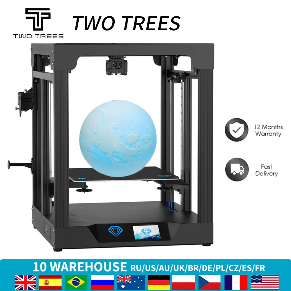 3D Printer SP-5 Core XY Structure with Linear Guide/Power Resume/Filament Detect/Auto Leveling for Home Use