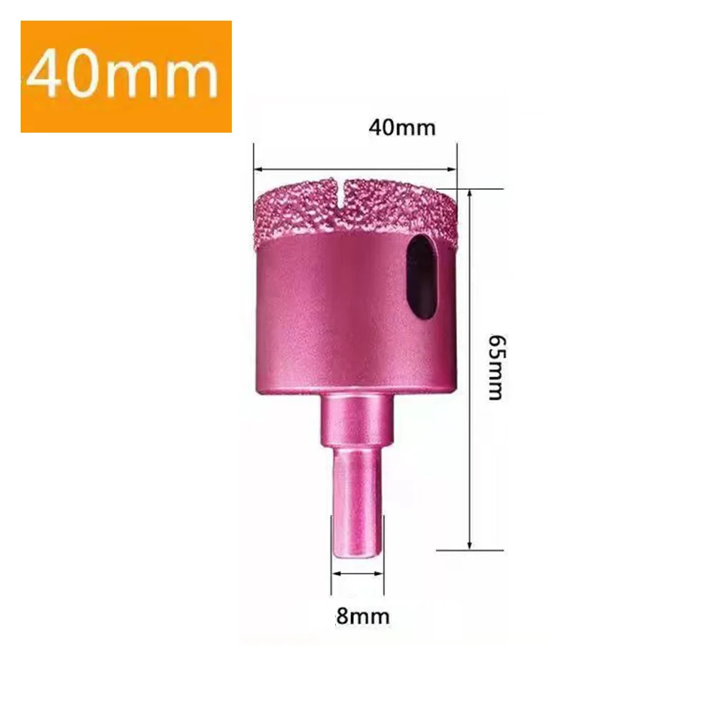 

1pc Brazing Hole Opener Coated Core Drill Bit Tile Glass Marble Saw Cutter Dry Drilling Bits Workshop Equipment Power Tools