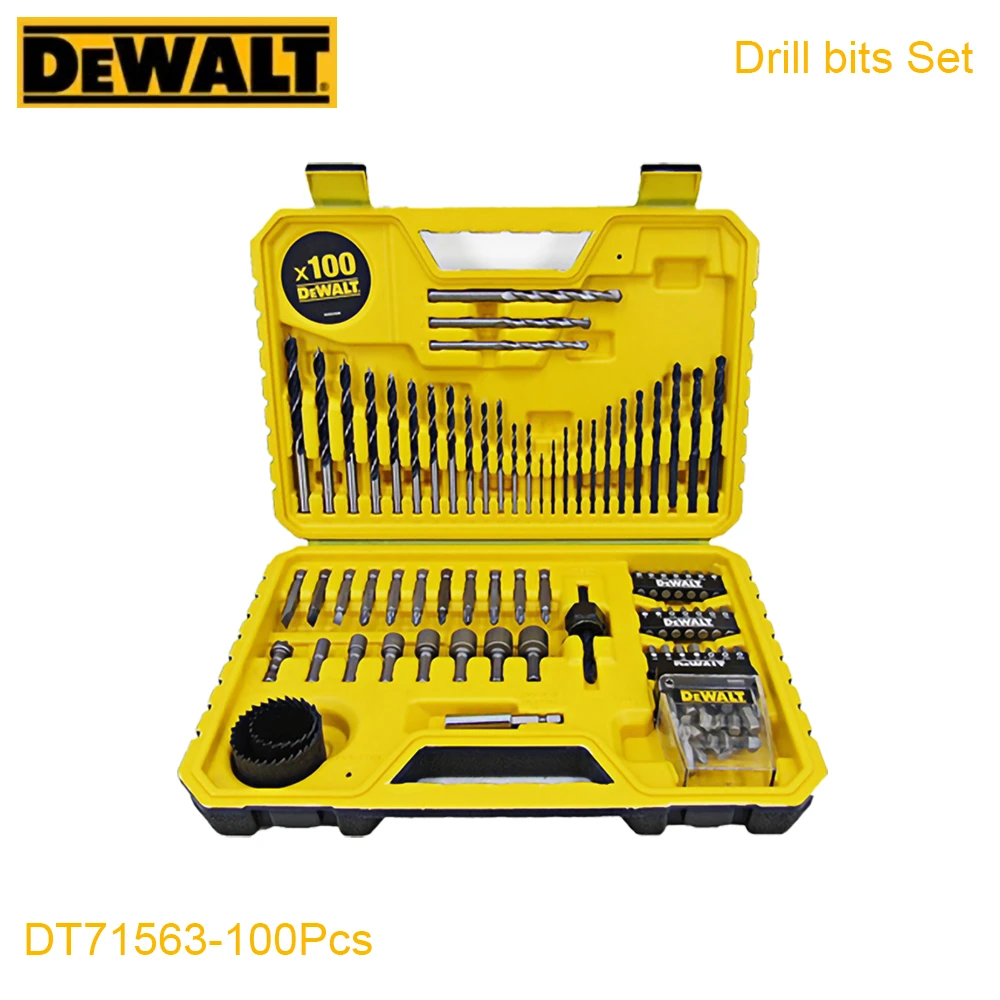 Dewalt DT71563 Multi Drill Bit Set 100pcs with Twist Drill Socket ...