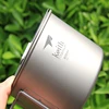 Keith 900ml Portable Outdoor Camping Hiking Travel Titanium Water Cup Titanium Mug With Lid Foldable Handle Ti3209 3