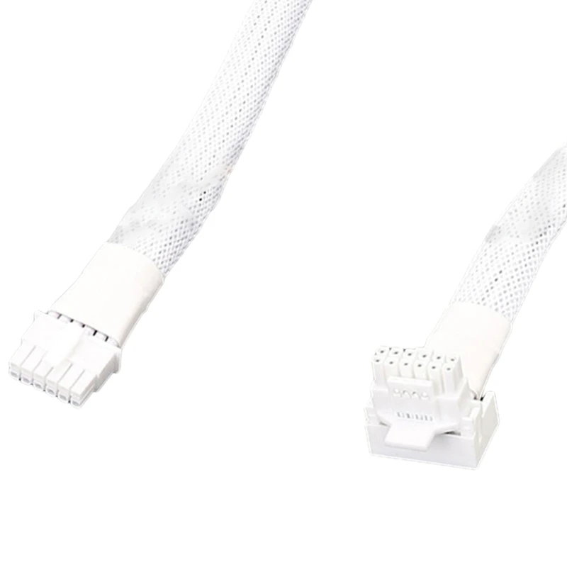 

16Pin Male to PCIE 16-Pin Straight to Elbow Head Cable for RTX4080 and RTX4090 Series with Combs Streamlined Cable C1FD