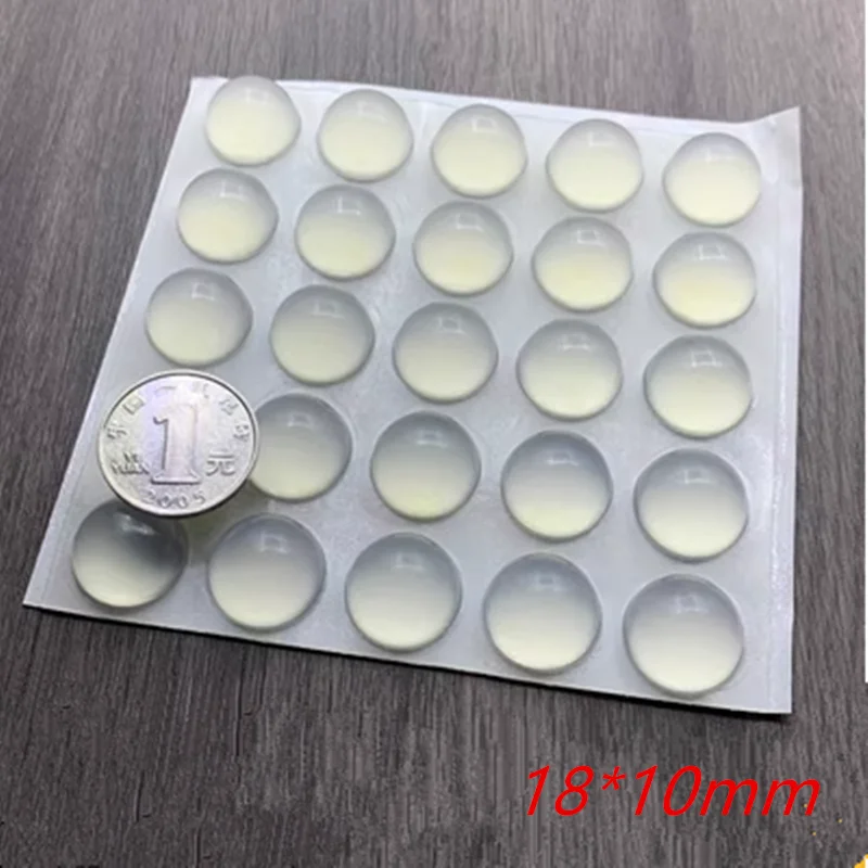 Silicone Bumpers 25/50/100pcs 18*10mm Self-Adhesive Anti-Slip