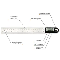 200/300mm Digital Protractor Inclinometer Angle Finder Level Measuring Instrument Digital Goniometer Angle Ruler 2