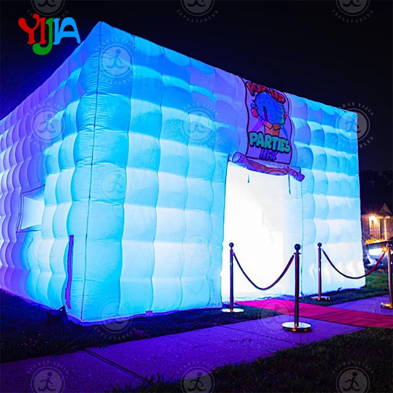 6-8-10m-Large-Outdoor-Blow-Up-Portable-Party-Led-Light-White-Cube ...